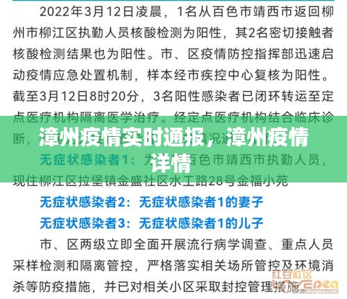 漳州疫情实时通报，漳州疫情详情 