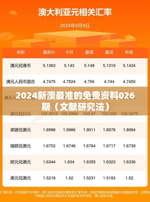 2024新澳最准的免费资料026期（文献研究法）