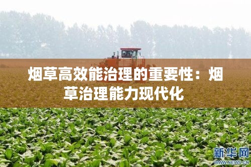 烟草高效能治理的重要性：烟草治理能力现代化 