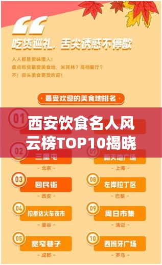 西安饮食名人风云榜TOP10揭晓！
