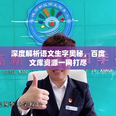 深度解析语文生字奥秘，百度文库资源一网打尽