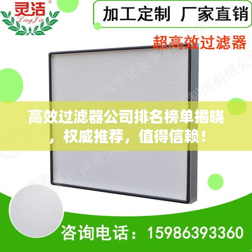 高效过滤器公司排名榜单揭晓，权威推荐，值得信赖！