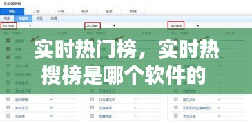 实时热门榜，实时热搜榜是哪个软件的 