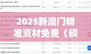 2025新澳门精准资材免费（硕士论文参考文献格式）