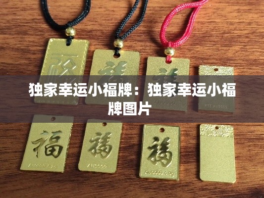 独家幸运小福牌：独家幸运小福牌图片 