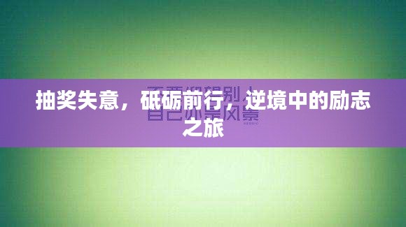 抽奖失意，砥砺前行，逆境中的励志之旅