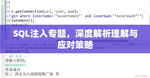 SQL注入专题，深度解析理解与应对策略
